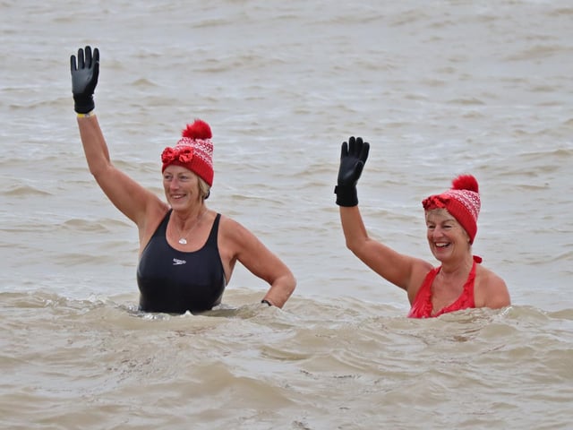 More than 150 brave participants took to the water for Littlehampton RNLI Lifeboat Station’s December Dip.
