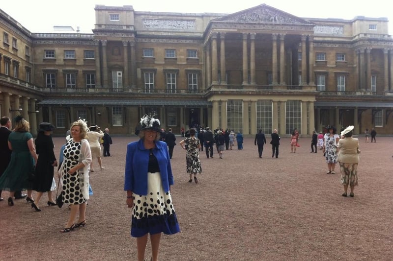 Pat Fisher at Buckingham Palace