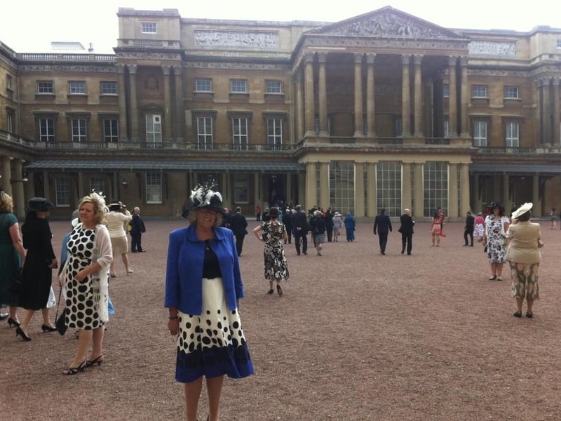 Pat Fisher at Buckingham Palace