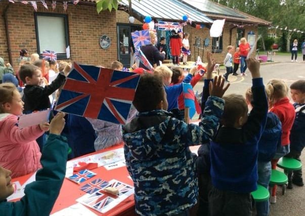 Springfield Infant School and Nursery children and staff celebrated the Queen’s Platinum Jubilee with a traditional street party