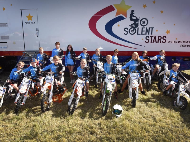 Eastbourne and District Armed Forces Day show, June 24 2023. Solent Stars Wheels and Thrills Extreme Team.