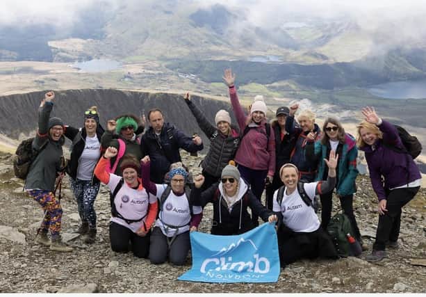 Claire (Front row first on right) with the rest of the incredible Mount Snowdon Team