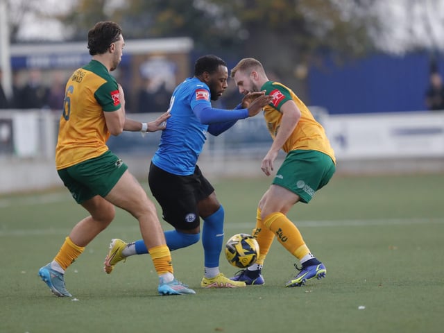 Action from Horsham's entertaining - but ultimately disappointing - 5-3 defeat at Billericay Town in the Isthmian Premier