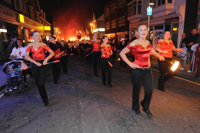 Burgess Hill Bonfire Night in 2009