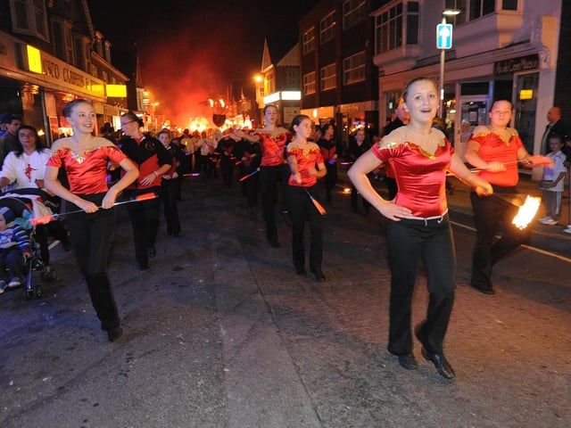 Burgess Hill Bonfire Night in 2009