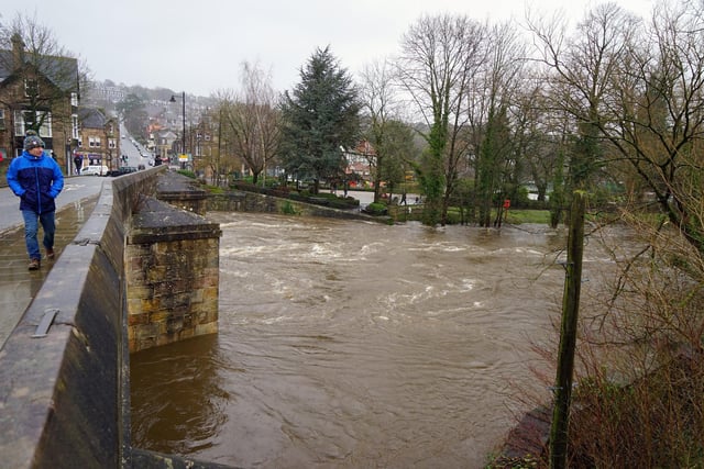 The River Derwent flows through Matlock, Ambergate, Belper and Derby - with flood warnings issued at several locations today.