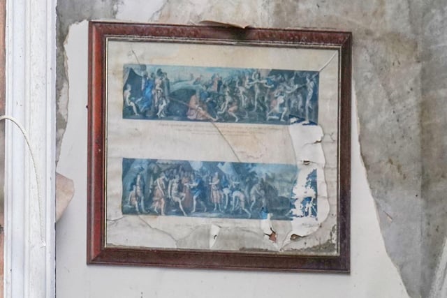 Three framed pictures survived the fire at the Royal Albion Hotel.