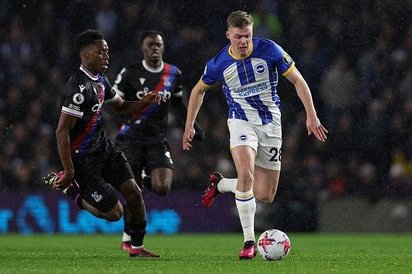 Good impact off the bench. Driving run forward as Brighton looked for that kilker goal. Hard for defenders to pick up and able to use his body well to hold the ball up.
