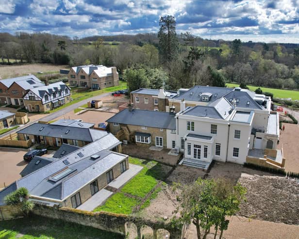 A former West Sussex manor house and estate have been transformed into new homes - now on the market via estate agents Savills