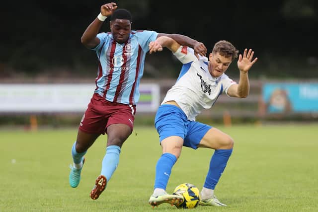 Sam Okoye in action for Hastings United - for whom he has now signed | Picture: Scott White