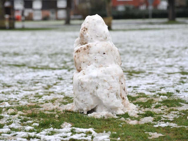 Snow at Wisborough Green, West Sussex. Pic S Robards SR2303082