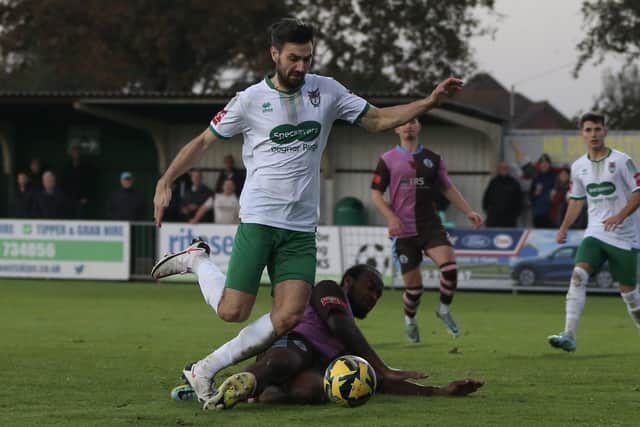 Matt Paterson in action for Bognor Regis Town. Picture by Martin Denyer