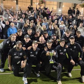 Roffey CC celebrate their Daniel Oliver T20 Cup win at Hove | Picture by Mark Dunford