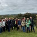Andrew Griffith MP with Henfield residents fighting to halt 1,400 new homes being built in the village