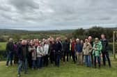 Andrew Griffith MP with Henfield residents fighting to halt 1,400 new homes being built in the village
