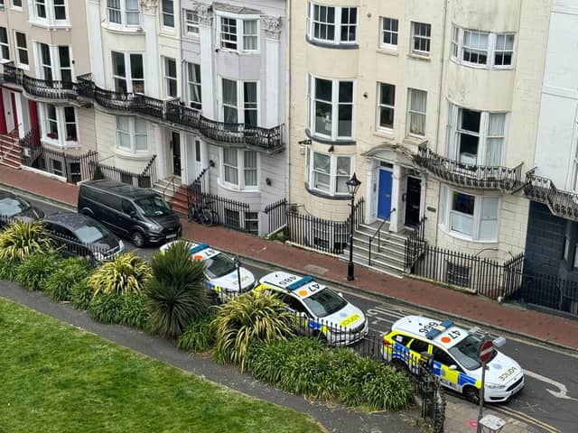 Two arrests have been made after a woman was found dead in a hotel in Sussex this morning (Wednesday, April 24).