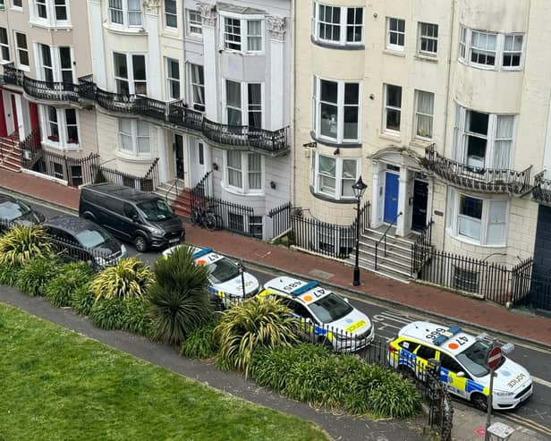 Two arrests have been made after a woman was found dead in a hotel in Sussex this morning (Wednesday, April 24).