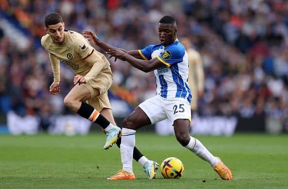 Moises Caicedo of Brighton & Hove Albion is wanted by Premier League rivals Chelsea