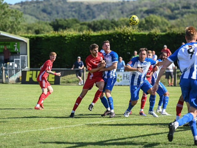 Action photos of Isthmian League Hassocks FC Vs Herne Bay FC : Hassocks FC v Herne Bay FC, Isthmian south east division