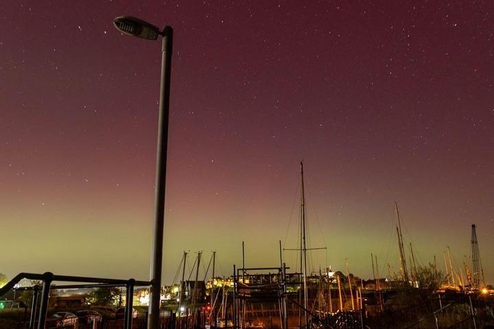 The Northern Lights captured in Hastings. Picture: Sarah Rook
