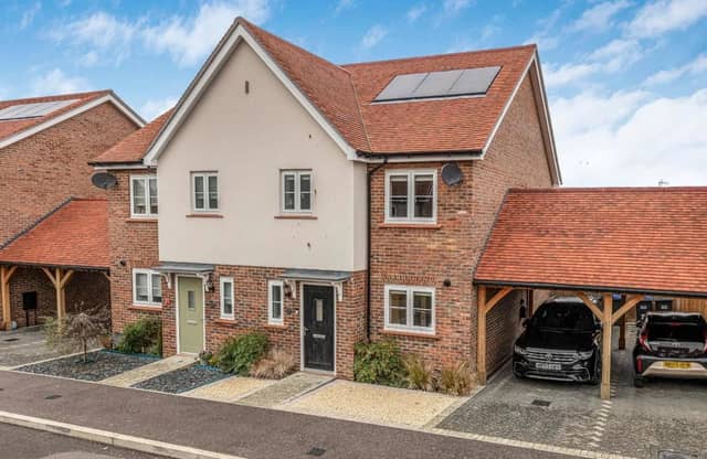 The property on Bonnet Lane sits within the Kings Weald estate by Croudace Homes