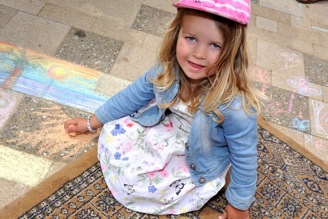 Littlehampton's Organisation of Community Arts helped bring the High Street pavement to life with Chalk Experience