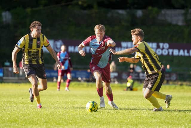United on the ball in the win over Erith Town | Picture by Ben March