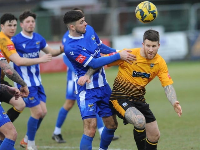 Action from Littlehampton Town's 1-1 draw with East Grinstead Town in the Isthmian south east division at The Sportsfield