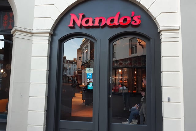Nando's officially opened in Worthing on Monday