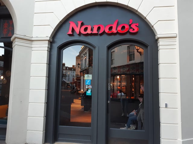 Nando's officially opened in Worthing on Monday