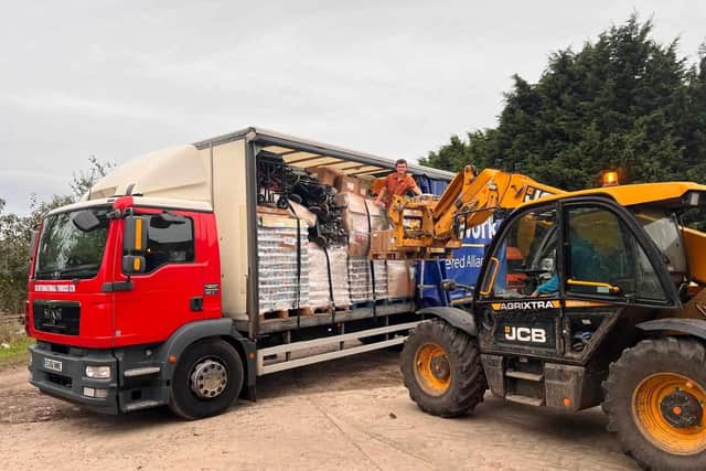 James has helped to deliver dozens of vehicles, packed with much-needed aid, to Ukraine. Photo contributed