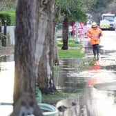 There have been reports of a flooded street at the Aldwick Bay Estate