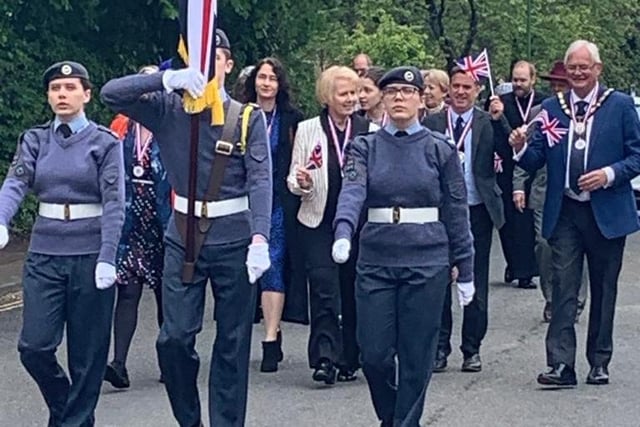 Haywards Heath Air Cadets at the royal procession
