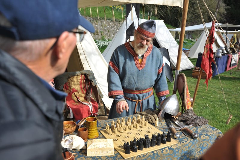 There were demonstrations of pewter casting, forging, cooking, leather work and more