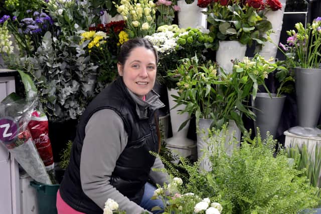 Michelle Bly, owner of The Flower Shop in Littlehampton. Picture: Kate Shemilt ks190006-6
