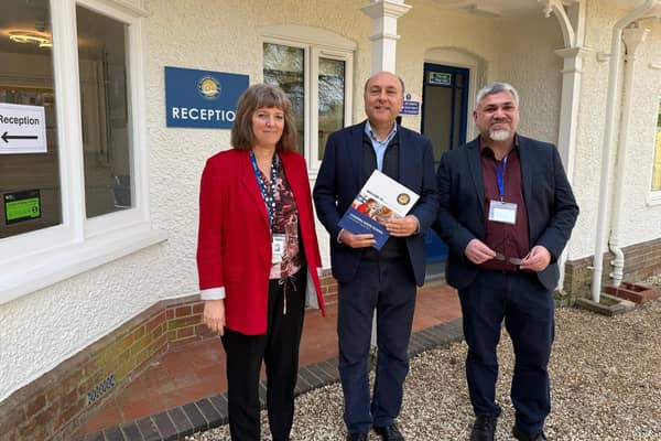 Catherine Miller, Andrew Griffith MP, and Georgios Chatzakis