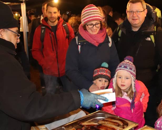 The food and drink stalls did a roaring trade on Bonfire Night at Highfield and Brookham School