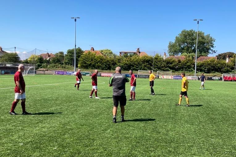 Sussex walking football finals day at Worthing FC