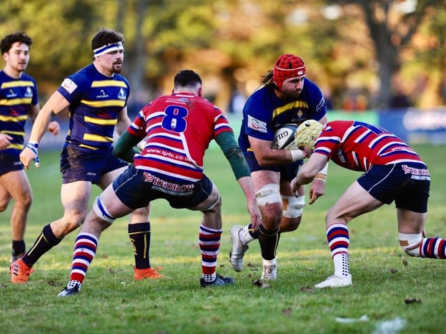Action from Worthing Raiders v Tonbridge Juddians in National two east