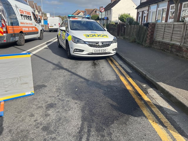 In Pictures: Eastbourne road blocked by police following diesel spill