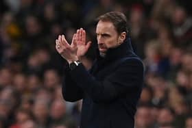 England's manager Gareth Southgate gestures on the touchline during the international friendly football match between England and Brazil at Wembley