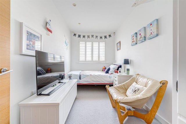 Set in the one-of-a-kind Heritage Place, this three-bedroom, first-floor apartment has a lot to offer, including a private balcony with direct views of Rustington beach. It has a guide price of £425,000 and viewing is strongly advised by Michael Jones Estate Agents.