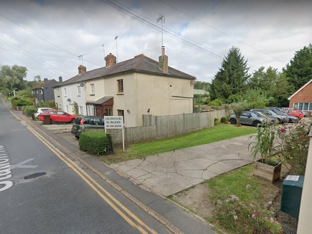 Oldwood Surgery in Station Road, Robertsbridge was recorded as having 6,106 patients and the full-time equivalent of 2.5 GPs, meaning it has 2,418 patients per GP.