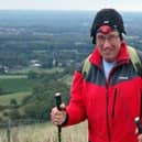 Anthony Mitchell, 68, from West Hoathly, is training for a 100-mile hike, which takes place over the weekend of July 29-30