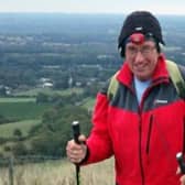 Anthony Mitchell, 68, from West Hoathly, is training for a 100-mile hike, which takes place over the weekend of July 29-30