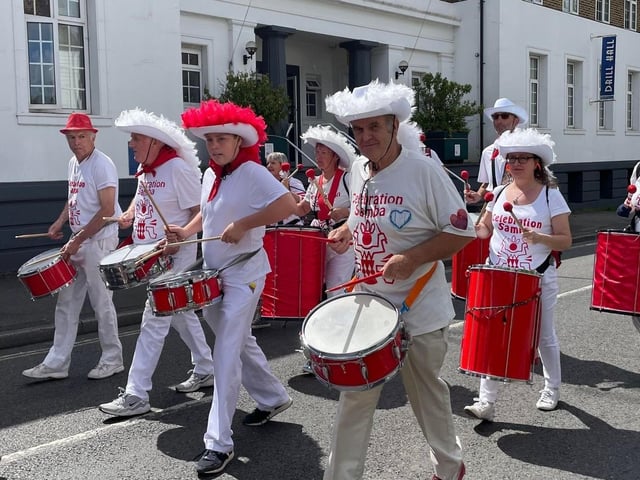Natural World themed children's parade. Celebration Samba