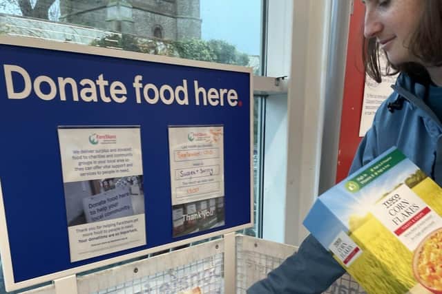 Supporters can help by donating items in its Tesco food drive at selected Sussex stores