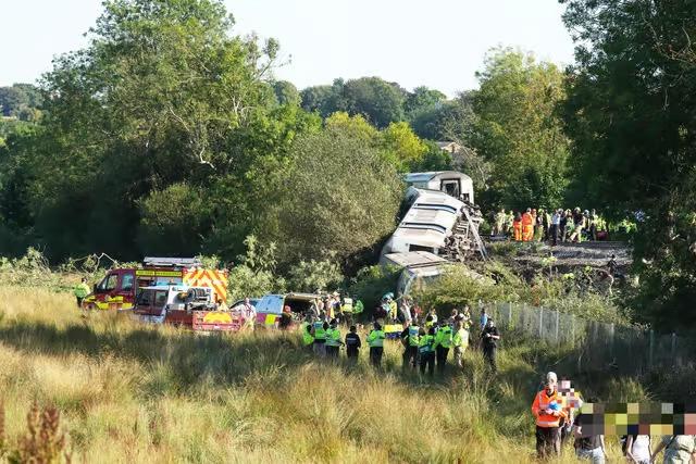 The train derailed near Lewes