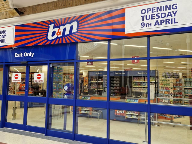 The new B&M opened in the Market Place Shopping Centre in Burgess Hill on Tuesday, April 9
