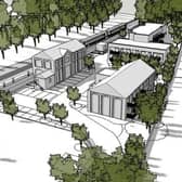 Image of 27 proposed flats in Arundel on Old Travis Perkins Depot Site, sourced from Arun District Council\'s planning portal